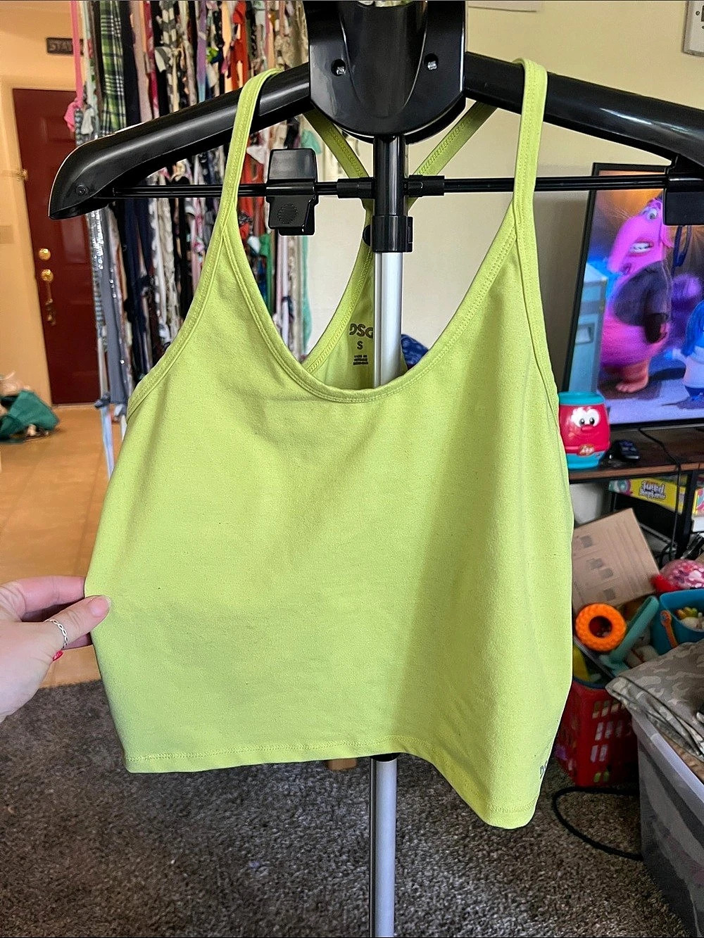 DSG Women'Small Momentum Seamless Tank Top in Green Small